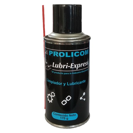 PROLICOM LUBRI-EXPRESS LIMPIADOR LUBRICANTE DIELECTRICO PARA CONTACTOS ELECTRICOS EN AEROSOL 170G