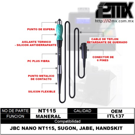 PHONEFIX JBC NANO NT115 MANERAL CAUTIN CON CONTACTO NUEVO