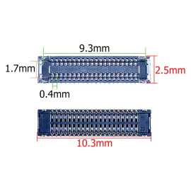 CONECTOR FPC HEMBRA PARA PANTALLA 40 PINES 2.5MM X 10.3MM PARA MOTOROLA G4, G7, G7 PLUS, E7, E7 PLUS