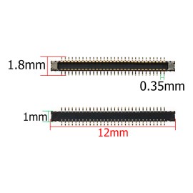 CONECTOR FPC MACHO 60 PINES 1.8MM X 12MM PARA FLEX INTERCONEXION SAMSUNG A01