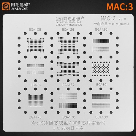 AMAOE STENCIL SSD DDR MAC3 2.0